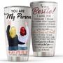 Personalized Best Friend Tumbler I'll Be There For You Cup, You Are My Person Tumbler, Gift For Sister Tumbler 20oz Stainless Steel Travel Cup