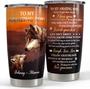 Personalized Wolf Tumbler To Son From Mom 20oz Tumblers, Gift for Amazing Son Christmas Birthday Tumbler, Highschool Graduation Gifts For Son