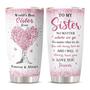Sister Gifts Tumbler, Sister Birthday Gifts from Sister, Gifts for Sister from Brother Tumbler 20oz , Unique Gift Idea For World Best Sister