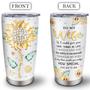 Gifts for Wife Tumblers 20oz, Sunflower Anniversary Gift for Her, I Love You Gifts for Her, Wife Gifts Sunshine Stainless Steel Tumbler Cup 20 Oz