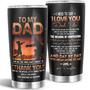 Thank you Gifts for Dad from Daughter, Dad Gifts Fathers Day Birthday Gifts for Dads from Kids Tumbler 20oz, Birthday Gift For Dad Man Husband