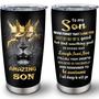 To My Son Gifts Coffee Tumbler 20oz , Son Gifts from Mom/Dad Coffee Mug, Gifts for Grown Travel Cup 20oz, Son Birthday Graduation Gifts for Adult