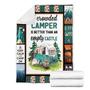 A Crowded Camper Is Better Than An Empty Castle Blanket, Christmas Gift For Camper, Anniversary Gift, Camping Blanket, Outdoor Blanket