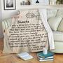 A letter to someone Blanket, Fleece Sherpa Mink Blankets, Christmas Gift For Her, Anniversary Gift