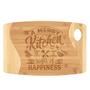 A Messy Kitchen Is a Sign of Happiness Bamboo Cutting Board Funny Farmhouse Decor Birthday Christmas Housewarming Gift for Women Mom Grandma