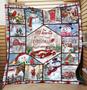 All Hearts Come Home For Christmas Blanket, Fleece Sherpa Blankets, Christmas gifts for Mom, Daughter's Birthday, Family gifts