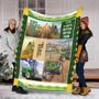 Better Tractor Blanket, Fleece Blankets, Tractor Daddy blanket gifts, Christmas gifts for grandpa, tractor's birthday, blanket for tractor