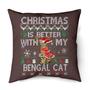 Christmas is better Bengal cat