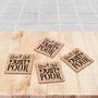 Do Not Ask Just Pour Coffee Cup Lovely Drink Coasters Set of 4