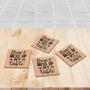 Do Not Mess Up My Table Gift Idea Drink Coasters Set of 4