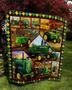 Green Tractor blankets, blanket for Grandson, tractor lovers, Farmer blanket, Christmas blanket, blanket for daddy, Grumpy Grandpa