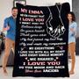 I love You To The Moon And Back Customized Blanket, Gift For Anniversary, Valentine's Day, Birthday, Fleece Blanket And Throws, Custom Gift