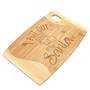 I Put Out for Santa Cutting Board Bamboo Wood Funny Christmas Eve Cookie Milk Holiday Party Decor Serving Platter Tray Charcuterie Cheese