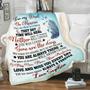 Memorial Blanket For Dad, Father's Day Blanket, Birthday Gift For Daddy, Fleece Blanket With Names, Custom Gift For Dad, Gift For Him