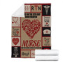 Nurse Life Is The Best Life Blanket , Women's Day Gifts, Christmas Gift For Mom Nurse , Anniversary Gift, Nurse Blanket