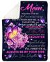Perfect gift for my mom, mom blanket, Fleece Sherpa Blankets, Christmas blanket Gifts, mom's birthday gifts,grandma blanket,mom and daughter