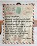 Personalized Air Mail Letter To Daughter London| Fleece Sherpa Woven Blankets| Gifts For Daughter|Christmas Gifts