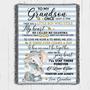 Personalized Blanket For Grandson From Grandma Elephant| Fleece Sherpa Woven Blankets| Gifts For Grandson