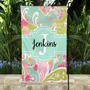 Personalized Colorful Pattern Family Name Garden Flag, Gift For Family, Custom Name Garden Flag