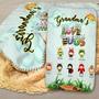 Personalized Grandma Love Bugs Blanket, Grandmother with Grandkids Names Blanket, Nana Blanket, Mothers Day Blanket