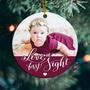 Personalized Love At First Sight Ornament | Cute Gift For Family | Christmas | Custom Photo Ornament