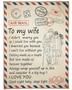 Personalized Love Letter To Wife From Husband| Fleece Sherpa Woven Blankets| Gifts For Wife