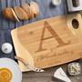 Personalized Name Letter Date Bamboo Cutting Board