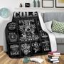 Personalized Never Underestimate The Power Of A [Your Name]| Fleece Sherpa Woven Blankets| Birthday Gifts For Him/Her, Christmas Gifts