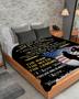 Personalized To My Dad I Love You From Your Soldier| Fleece Sherpa Woven Blankets| Gifts For Father