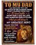 Personalized To My Dad My Hero From Daughter| Fleece Sherpa Woven Blankets| Gifts For Father