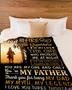 Personalized To My Dad My Myth My Legend| Fleece Sherpa Woven Blankets| Gifts For Father