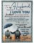 Personalized To My Husband I Love You With My Whole Heart| Fleece Sherpa Woven Blankets| Gifts For Husband