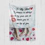 Personalized To My Man I Promise To Be With You Under or On Top of You| Fleece Sherpa Woven Blankets| Gifts For Husband