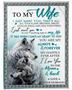 Personalized To My Wife I Love You To The Moon And Back| Fleece Sherpa Woven Blankets| Gifts For Wife