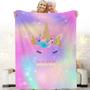 Personalized Unicorn Blankets, Daughter blanket, Granddaughter gifts,gift from Grandma, Mom,Christmas blankets, custom blanket, Nana, Mimi