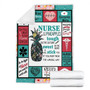 Rockin The Nurse Life Blanket , Women's Day Gifts, Christmas Gift For Mom Nurse , Anniversary Gift, Nurse Blanket