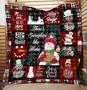Snowman Christmas Blanket, Snowman blanket for daughter, Fleece Sherpa Blankets, There's snowplay like home blanket, family christmas gifts