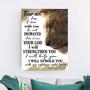 The Lion I Will Uphold You with My Righteous Right Hand Isaiah Canvas