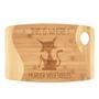 This Is Where I Murder Vegetables Cutting Board Murderous Black Cat Knife Bamboo Wood Engraved Funny Birthday Christmas Halloween Home Decor