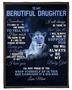 To my beautiful daughter blankets, Lion blanket from Mom, Fleece sherpa blanket, Daughter birthday, Custom blanket, gift from mother family
