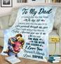 To My Dad I Love You Forever And Always Custom Blanket For Fathers Day Gift For Him Fleece Blanket Personalized Gift For Dad, To My Dad Gift