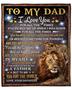 To my dad lion blankets, father and son blanket,Custom Fleece Sherpa Blankets,Christmas blanket Gifts,daddy and daughter, blanket for daddy