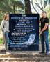 To my daughter blankets, Lion blanket from Mom, Fleece sherpa blanket, Daughter birthday, Custom blanket, gift from dad, Personalized gifts,