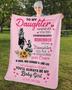 To my daughter Blankets, Mommy and daughter gifts, Custom Fleece Sherpa Blankets,Christmas blanket Gifts, blanket for daughter,custom gifts