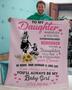 To my daughter Blankets, Mommy and daughter gifts, Custom Fleece Sherpa Blankets,Christmas blanket Gifts, blanket for daughter,custom gifts