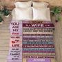 To My Love You Are The Only One I Want By My Side Customized Blanket, Custom Gift For Wife, Gift For Anniversary, Christmas, Couple Gifts