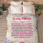 To My Mom We Hugged This Blanket, Customized Blanket For Mom/Mama/Mother, Gift For Her, Blanket With Quotes, Gift From Kids, Custom Mom Gift