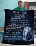 To my son blankets, Lion blanket from Dad, Fleece sherpa blanket, Son's birthday, Custom blanket, gift from mom, Personalized gifts,