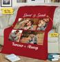 To My Wife Forever And Always Customized Blanket, Blanket For Couples,Gift For Her, Christmas Gift, Personalized Fleece Blanket, Anniversary