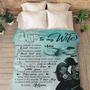 To My Wife Forever And Always Customized Blanket, Customized Gift For Couples, Gift For Anniversary, Christmas, Birthday, Personalized Gift